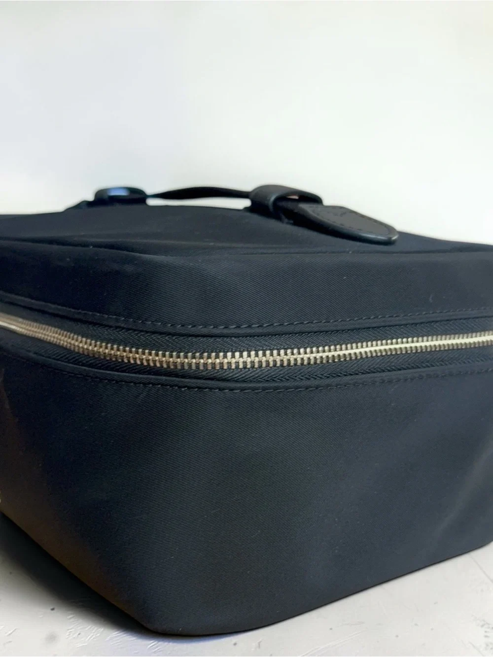 Kate Spade New York Black Nylon Vanity Cosmetic Train Case Travel Bag